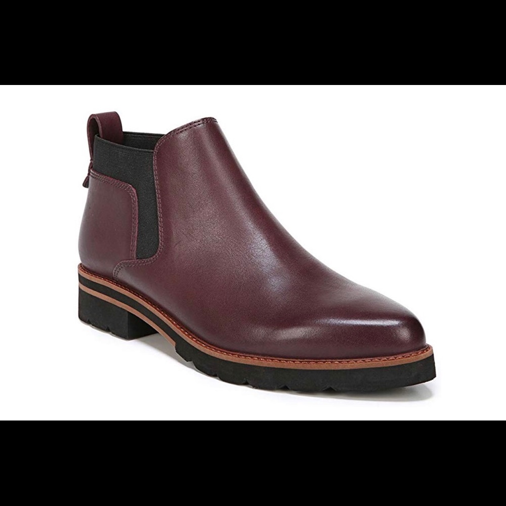 Franco Sarto maroon booties